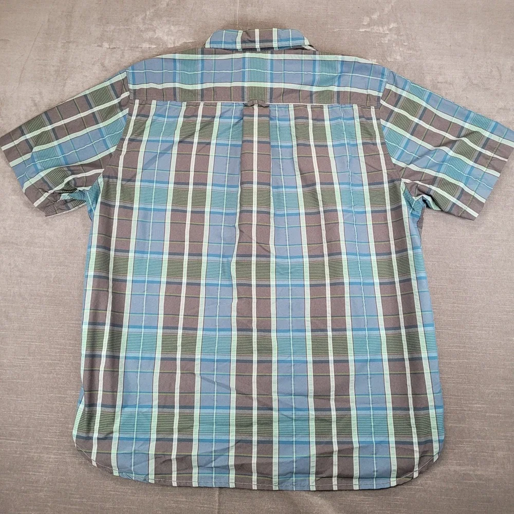 The North Face Mens Plaid Short Sleeve Button Up Shirt XXL‎